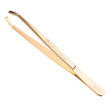 PINZA DEPILAR 9 CM DORADA