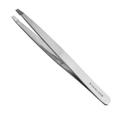 PINZA DEPILAR STAINLESS INOX. RECTA 9,5 CM