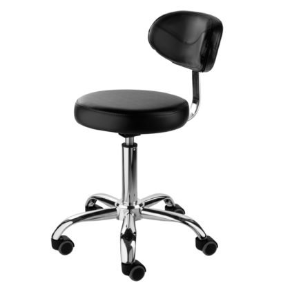 SILLA CON RESPALDO REGULABLE NEGRA