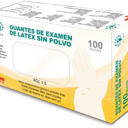 GUANTE LATEX SIN POLVO 100 UD. ALBA TALLA L