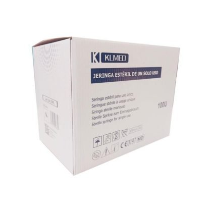 JERINGAS DE 2 CUERPOS LUER LOCK 100 UD