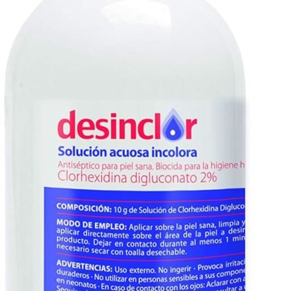 CLORHEXIDINA SOLUCION ACUOSA INCOLORA 2% 250 ML DESINCLOR